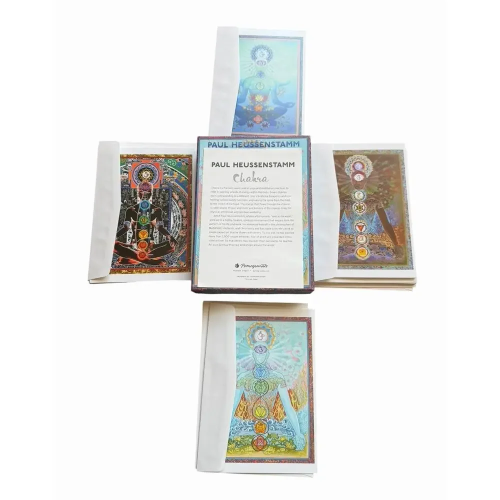 Paul Heussenstamm Chakra Greeting Card Set Blank Art Cards Meditation Spiritual